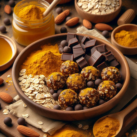 Turmeric Chocolate Energy Bites