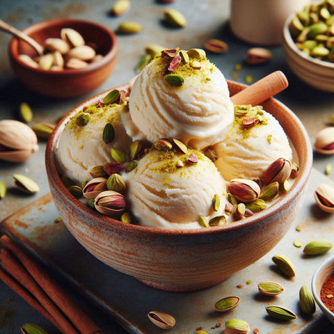 Cardamom Pistachio Ice Cream