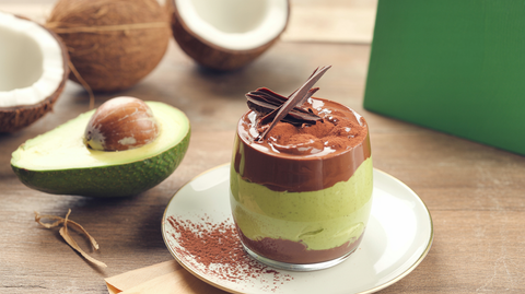 Coconut Cream Chocolate Avocado Mousse