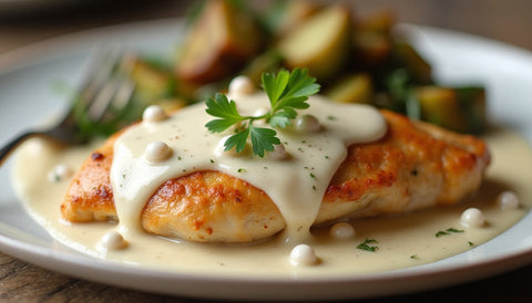 White Peppercorn Cream Sauce for Chicken