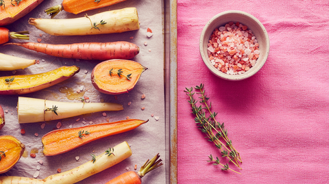 Roasted Veggies with Pink Salt & Thyme
