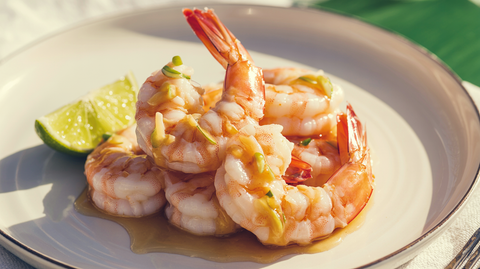 Coconut Honey Glazed Shrimp
