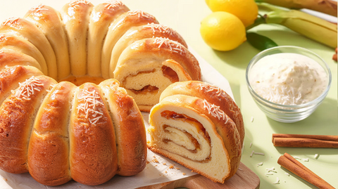 Coconut Swirl Rosca (Sweet Ring Bread)