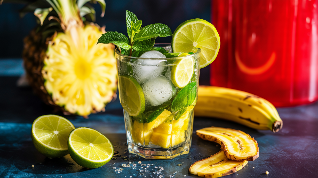 Ginger Pineapple Fizz (Refreshing Drink) – Olu Olu Foods