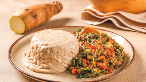 Poundo Iyan with Efo Riro