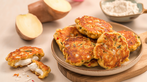 Poundo Iyan Savory Fritters