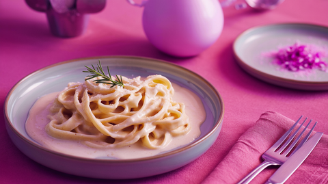 pink Onion Cream Cheese Pasta Sauce