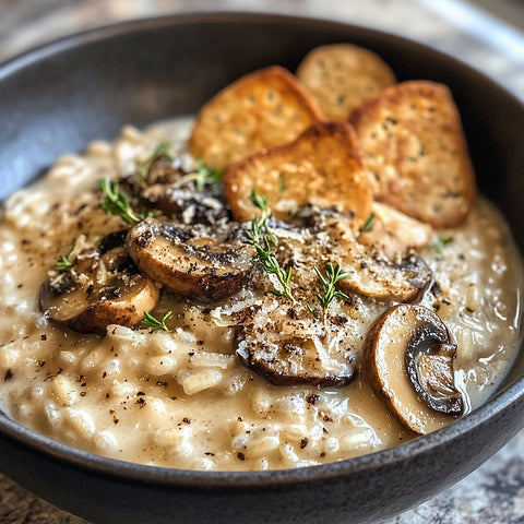 Peppercorn and Mushroom Risotto