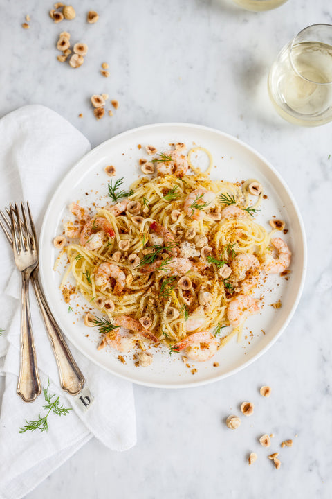 Spicy Garlic Shrimp Pasta with Chili Flakes