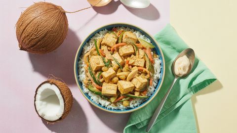 Coconut Cream Tofu Stir-Fry