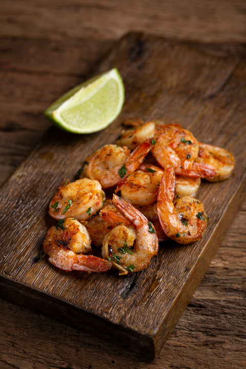 Alligator Pepper Spiced Grilled Shrimp