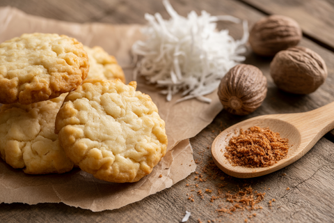 ehuru Nutmeg Spiced Coconut Cookies