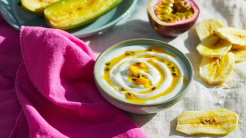 Passionfruit Mango Yogurt Dip (dip accompaniment)