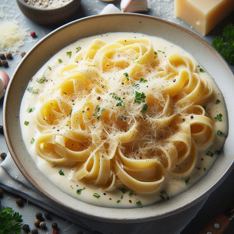 Creamy White Pepper Fettuccine