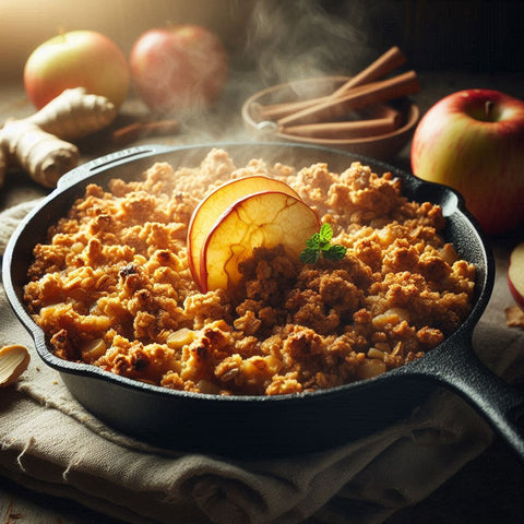 Ginger, Cinnamon, and Apple Crisp