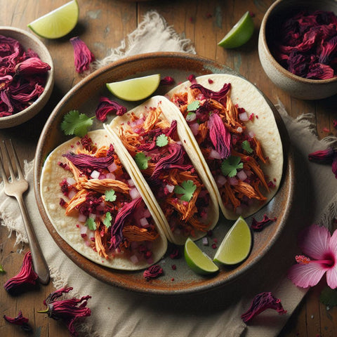 Hibiscus Chicken Tacos