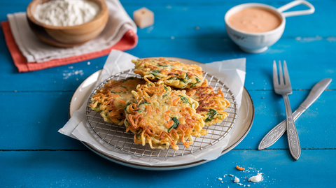 Beans Flour Vegetable Fritters