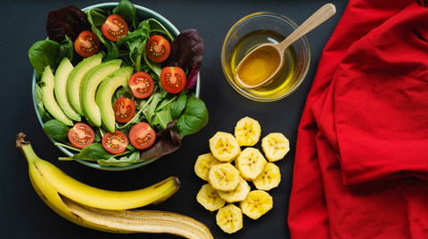 Crunchy Salad with Spicy Plantain Chips