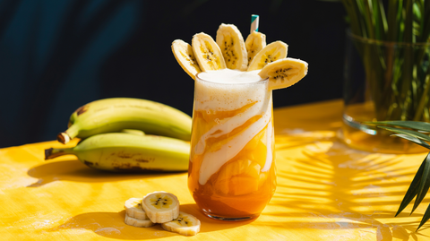 “Banana Sunset” Tropical Mocktail