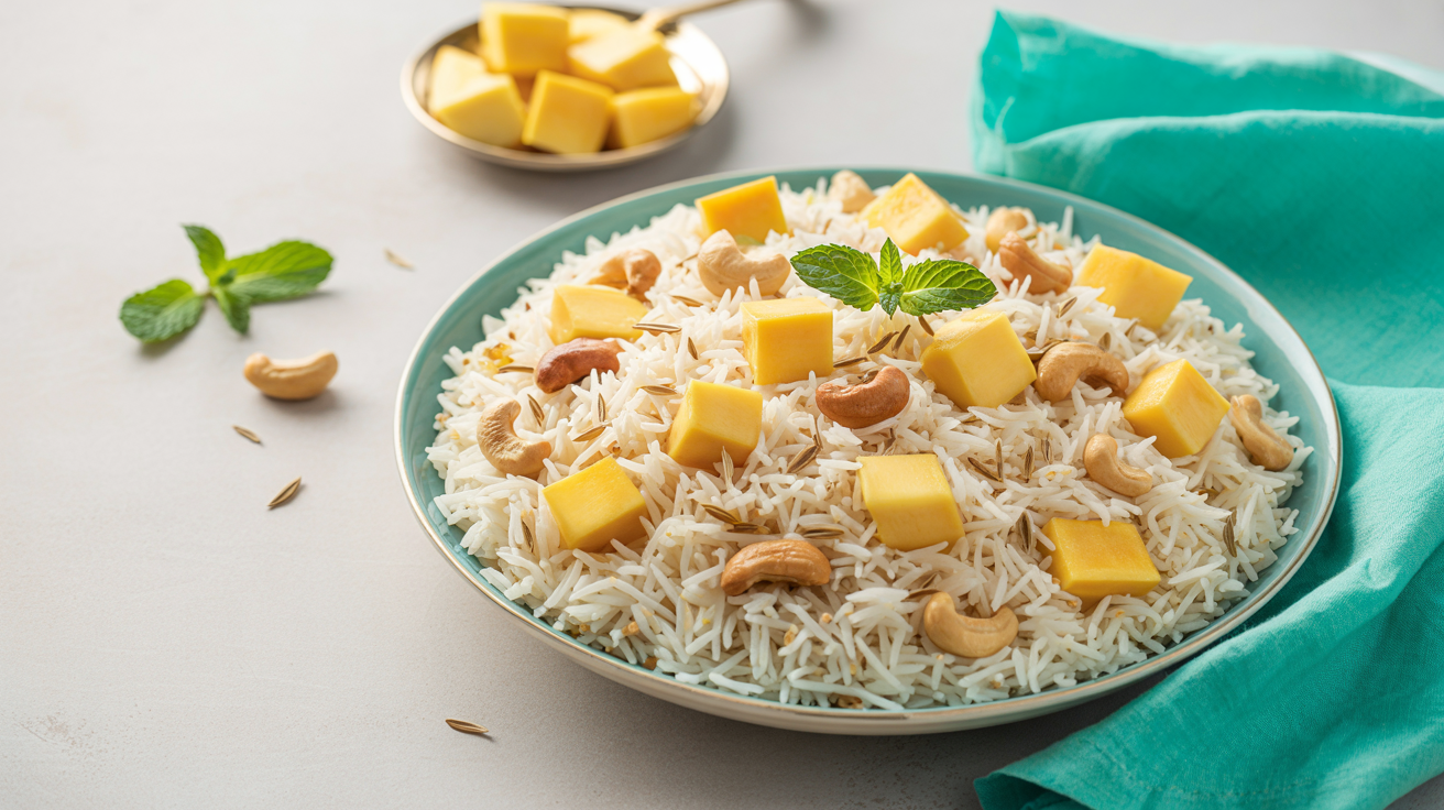 Mango & Cashew Basmati Rice – Olu Olu Foods