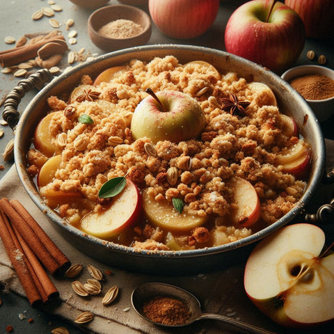 Cardamom Spiced Apple Crisp