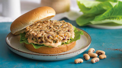 Black-Eyed Bean Burgers