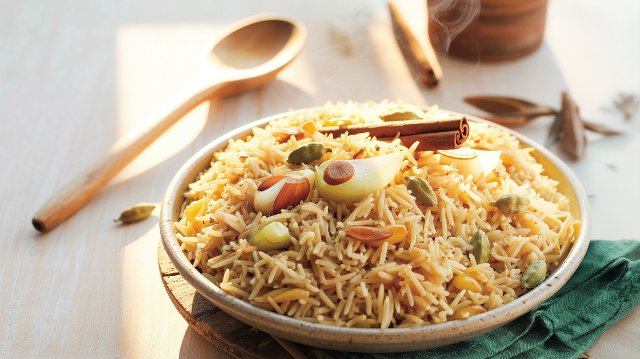 Spiced Basmati Rice Pilaf – Olu Olu Foods