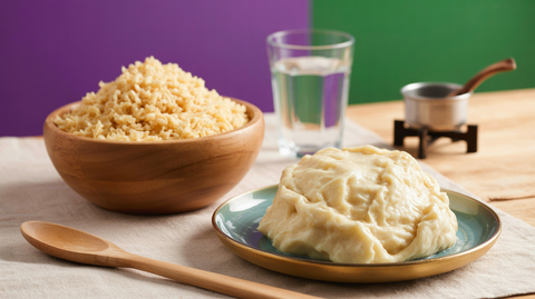 Gari Fufu (Cassava Dough)
