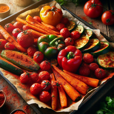 Tomato Powder  Roasted Vegetables