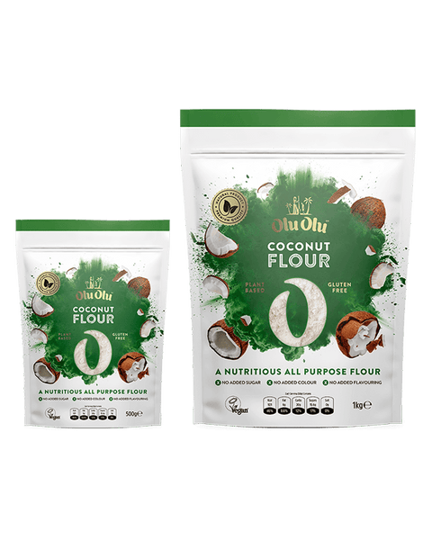 Coconut Flour - all purpose flour grouped different sizes