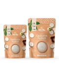 Cassava Lafun Flour grouped different sizes